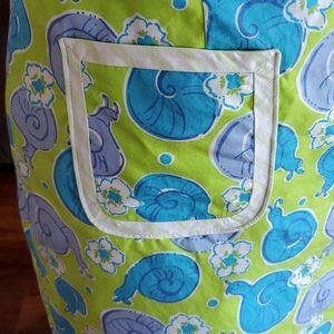 Lilly Pulitzer Vintage Lined Snail Print Skirt